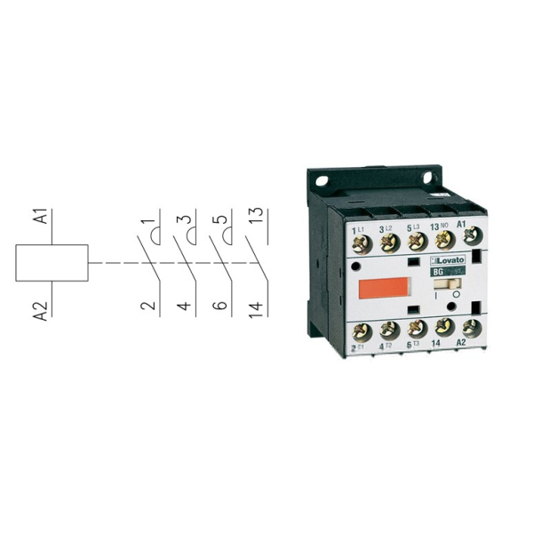 Stycznik mini 9A AC3 230VAC
